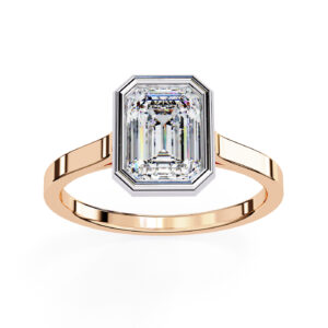 Emerald Bezel Solitaire