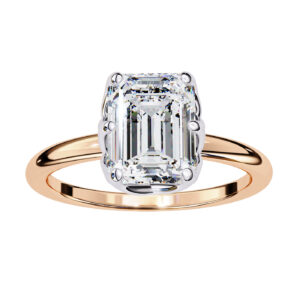 Emerald Crest Solitaire Ring