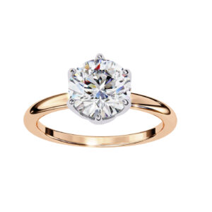 Celeste Round Solitaire Ring